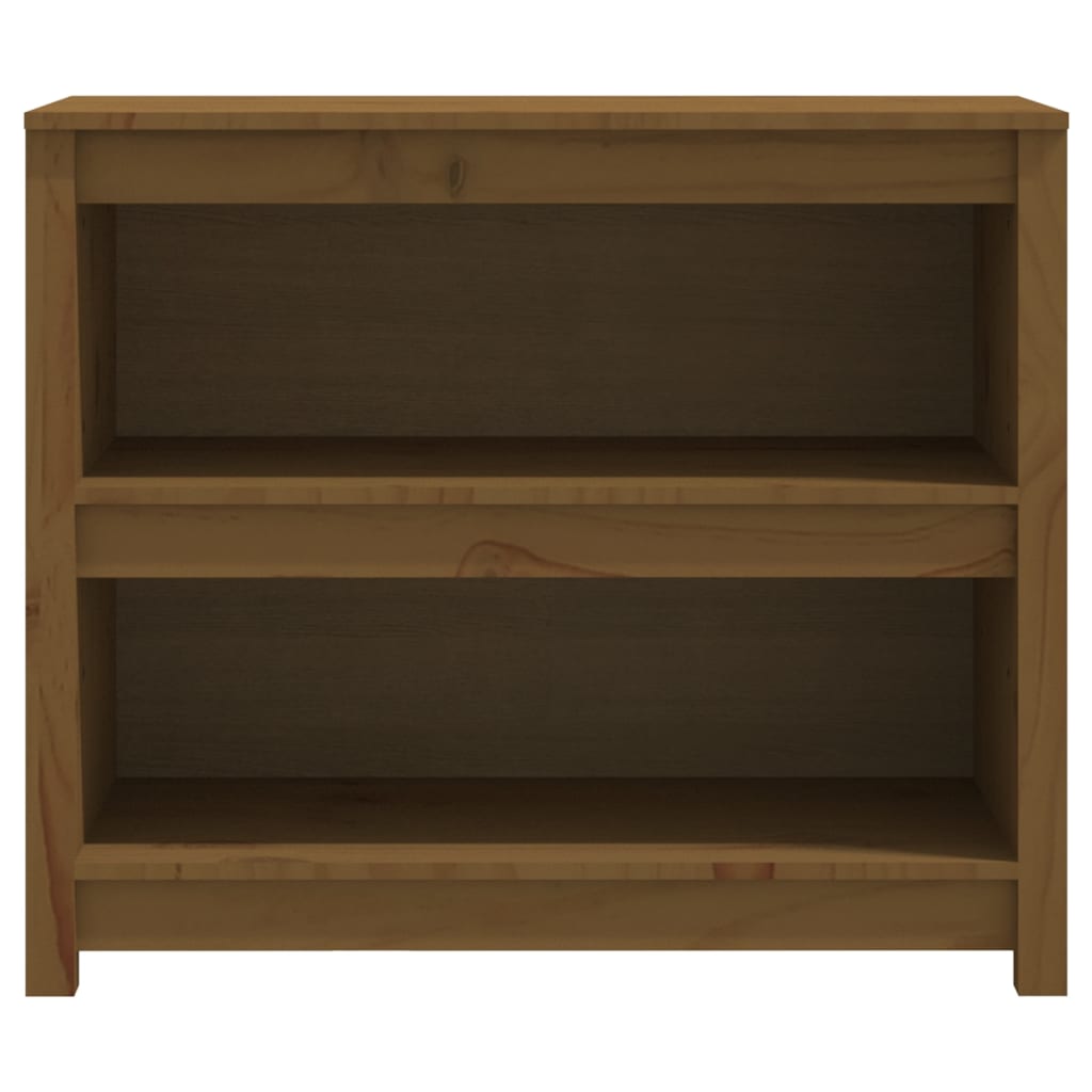 vidaXL Bibliothèque Marron miel 80x35x68 cm Bois de pin massif