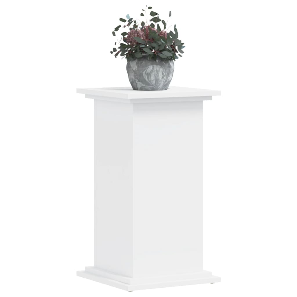 vidaXL Support pour plantes blanc 33x33x60 cm bois d'ingénierie