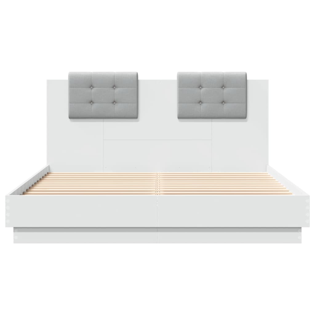 vidaXL Cadre de lit sans matelas blanc 120x200 cm