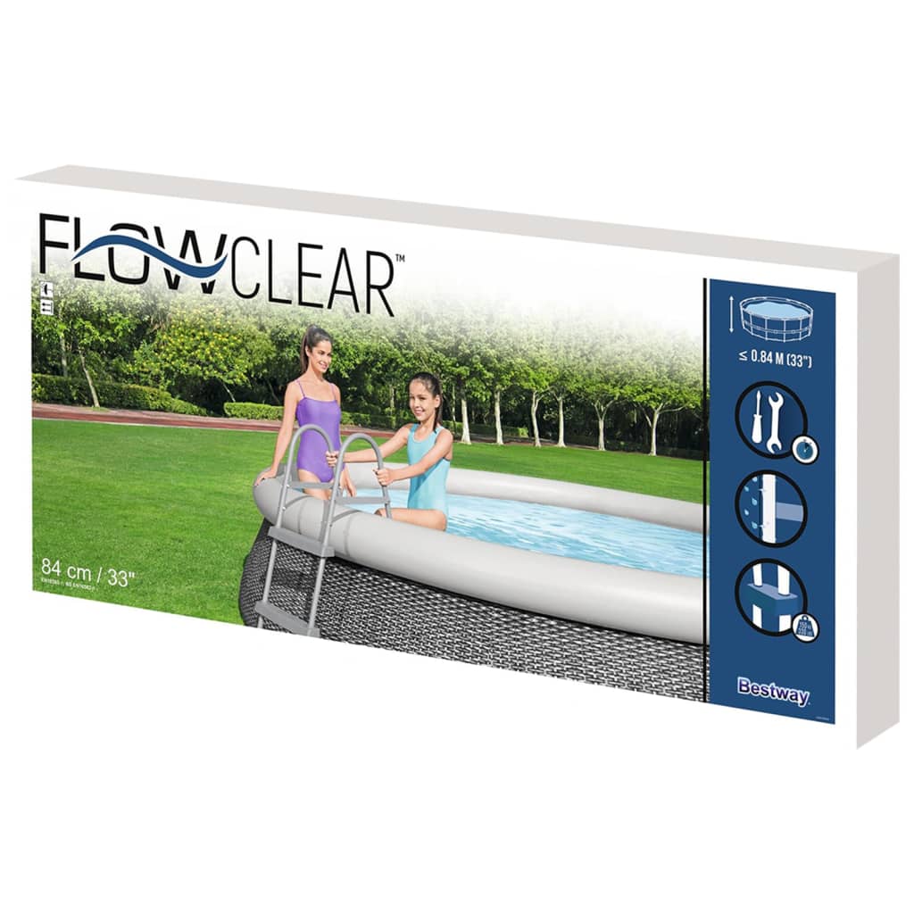 Bestway Échelle de piscine à 2 marches Flowclear 84 cm