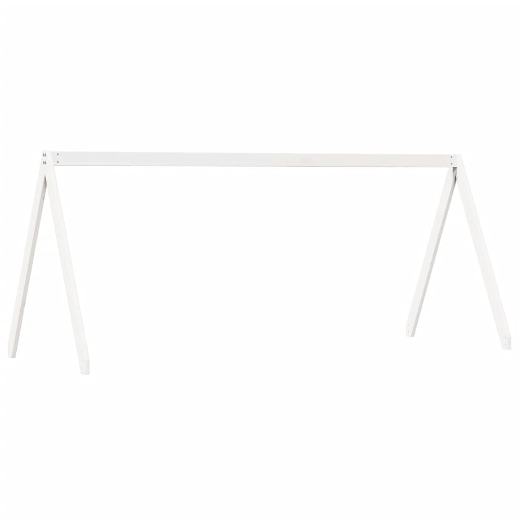 vidaXL Toit de lit pour enfants blanc 199x80,5x88cm bois de pin massif