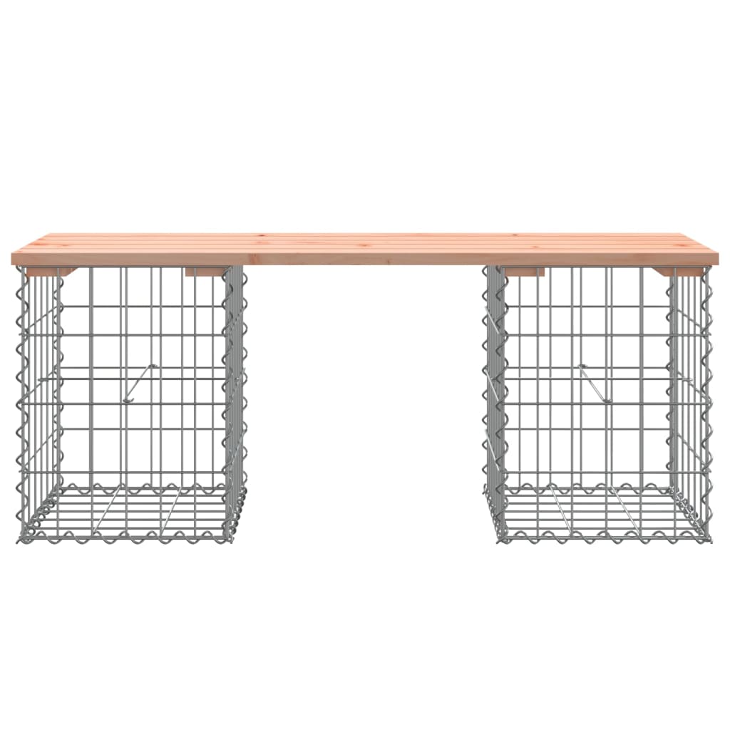 vidaXL Banc de jardin design gabion 103x31x42cm bois massif de douglas