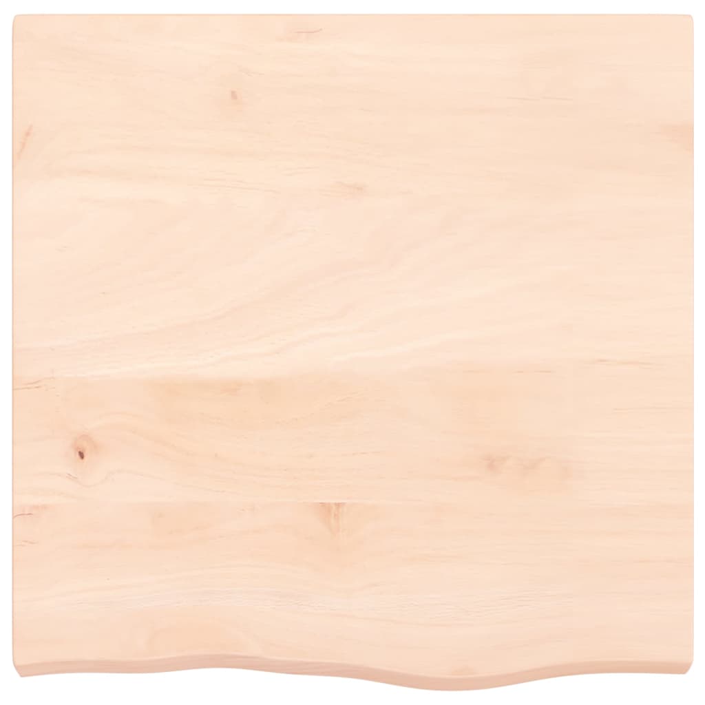 vidaXL Dessus de table 60x60x(2-6) cm bois de chêne massif non traité