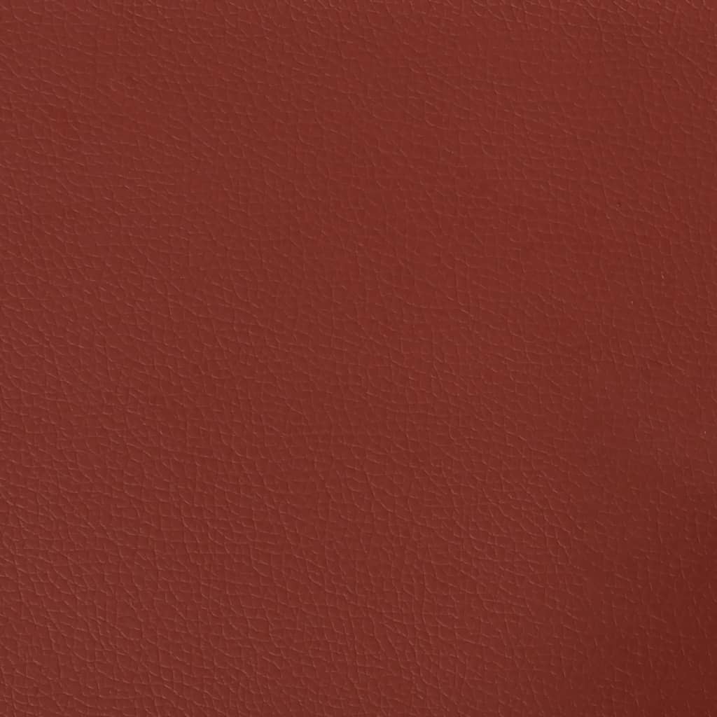 vidaXL Panneaux muraux 12pcs Rouge bordeaux 30x30cm Similicuir 1,08 m²