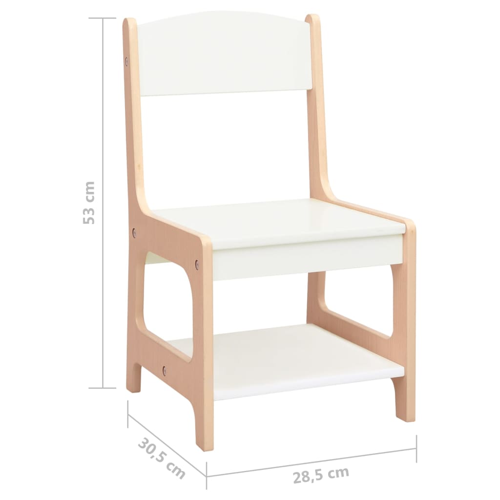 vidaXL Table pour enfants avec 2 chaises MDF