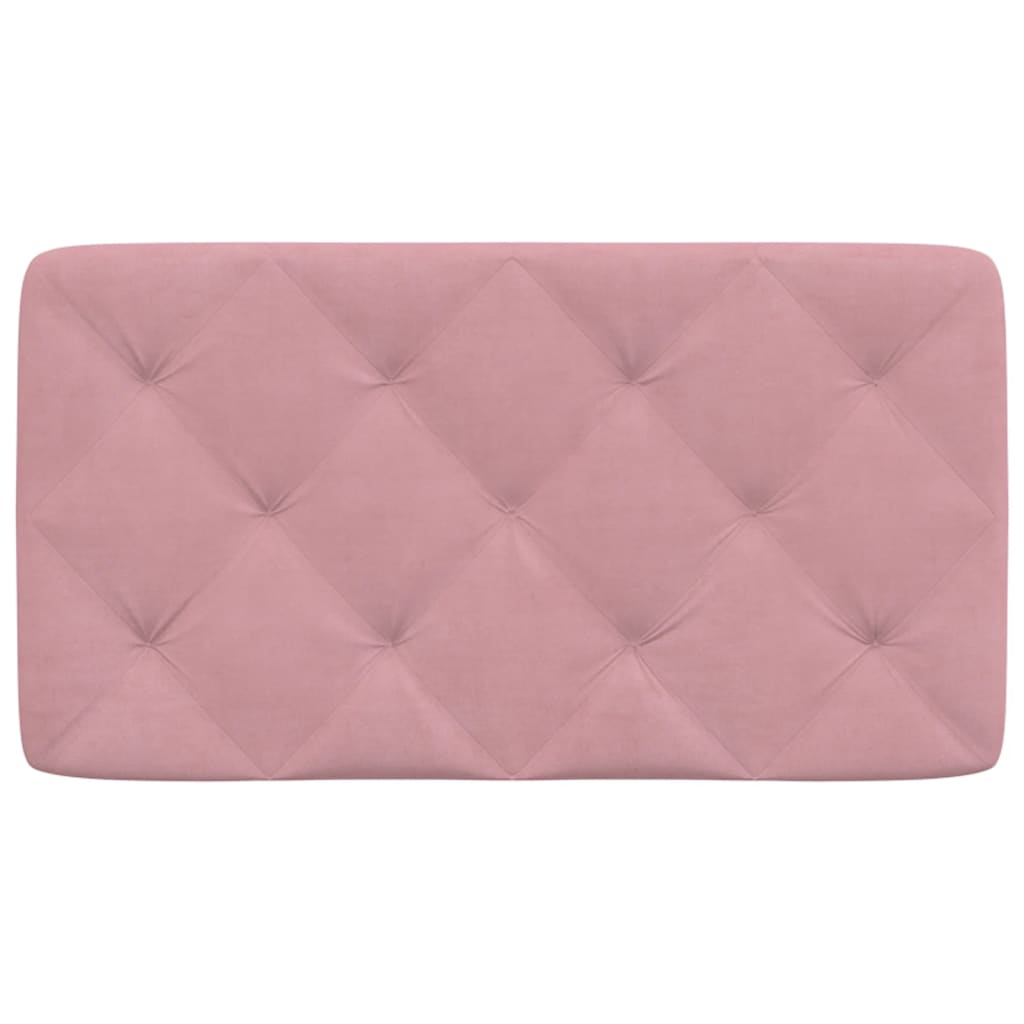 vidaXL Coussin de tête de lit rose 80 cm velours