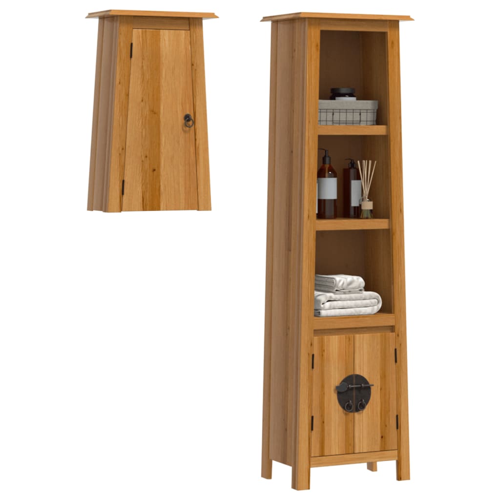 vidaXL Ensemble de meubles de salle de bain 2 pcs bois de pin massif