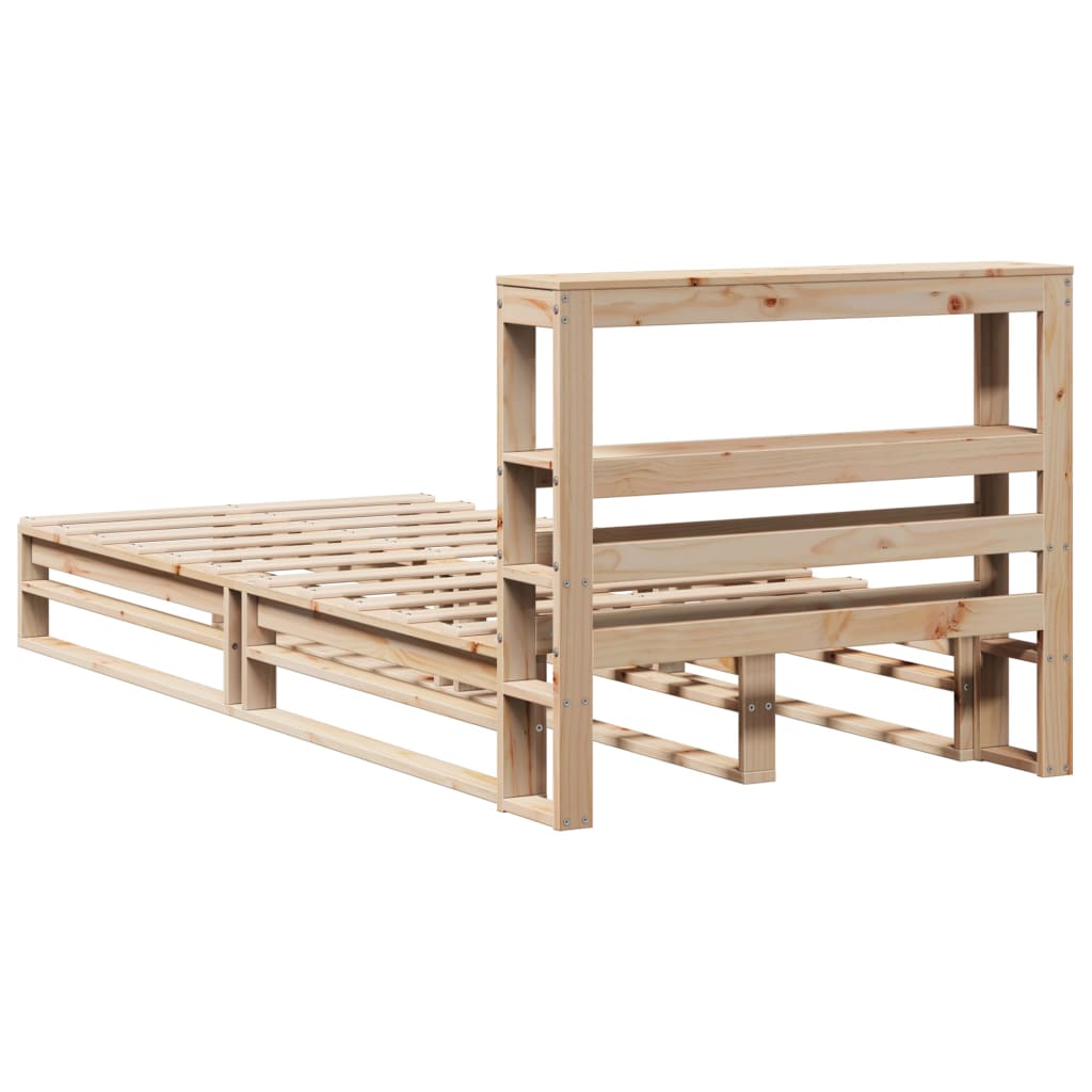 vidaXL Cadre de lit sans matelas 100x200 cm bois massif de pin