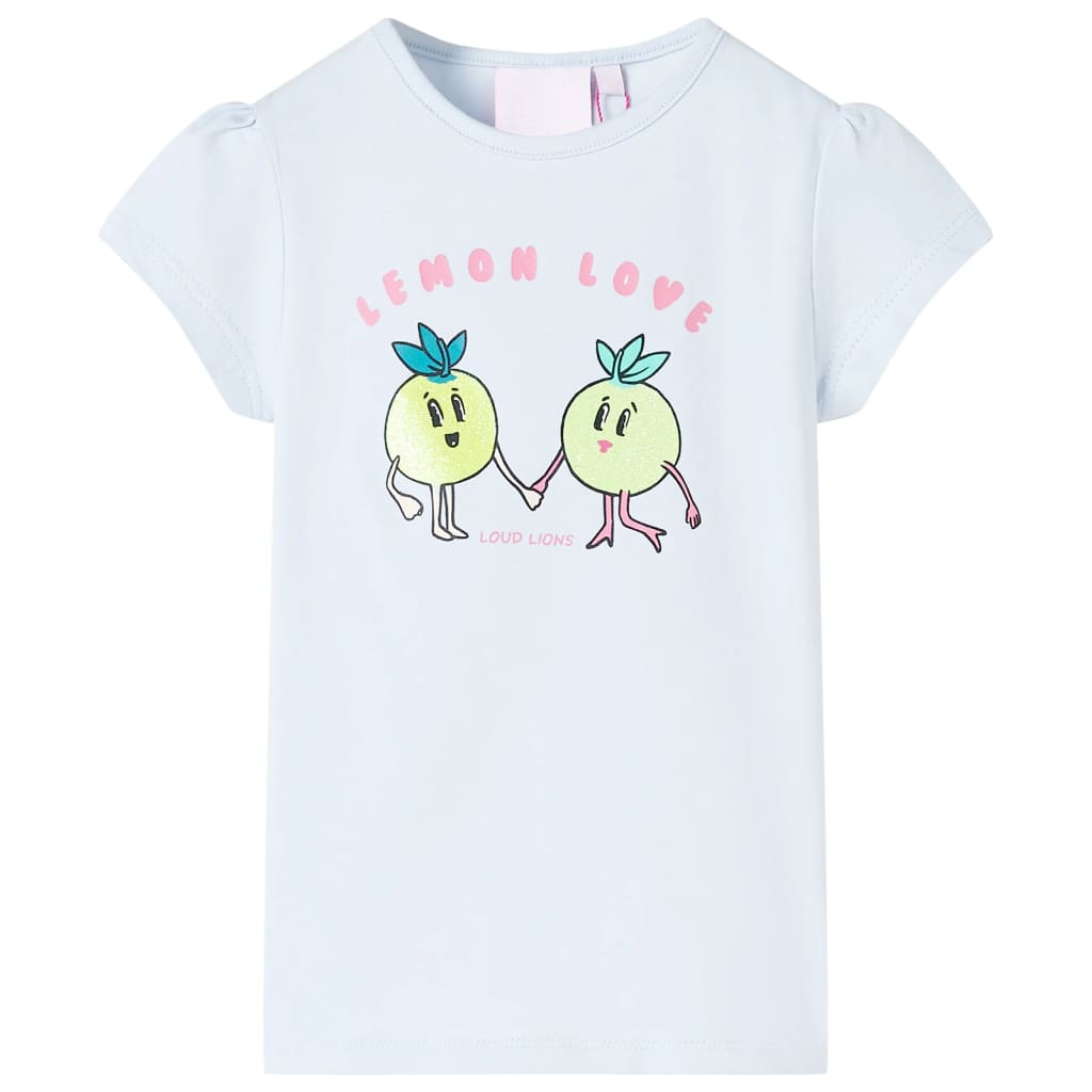 T-shirt pour enfants bleu clair 116