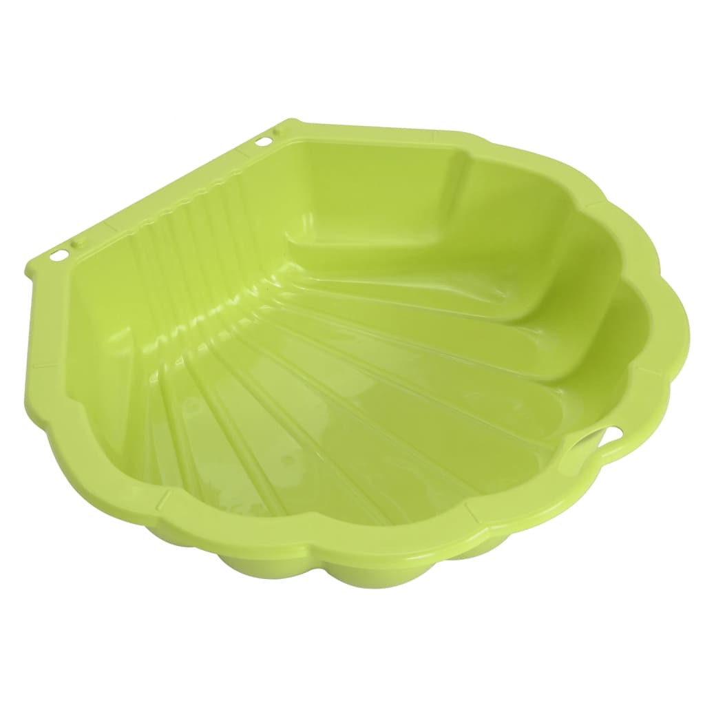 vidaXL Bacs à sable 2 pcs Vert 77x87x21 cm Plastique