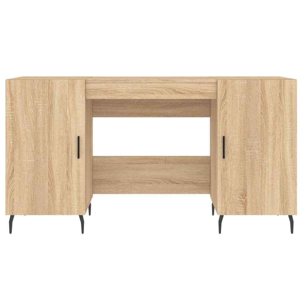 vidaXL Bureau chêne sonoma 140x50x75 cm bois d'ingénierie