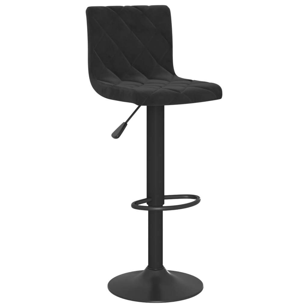 vidaXL Tabourets de bar lot de 2 Noir Velours