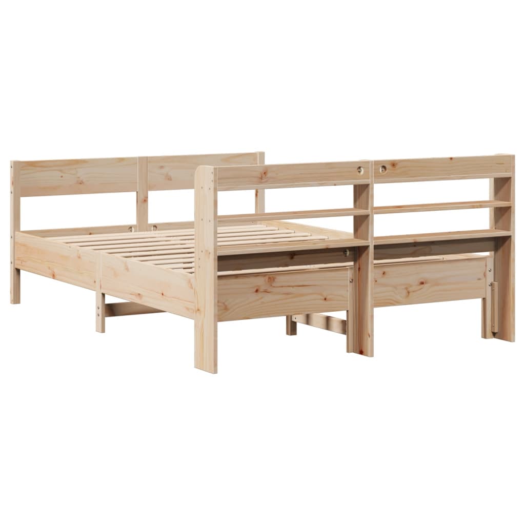 vidaXL Cadre de lit sans matelas 150x200 cm bois de pin massif