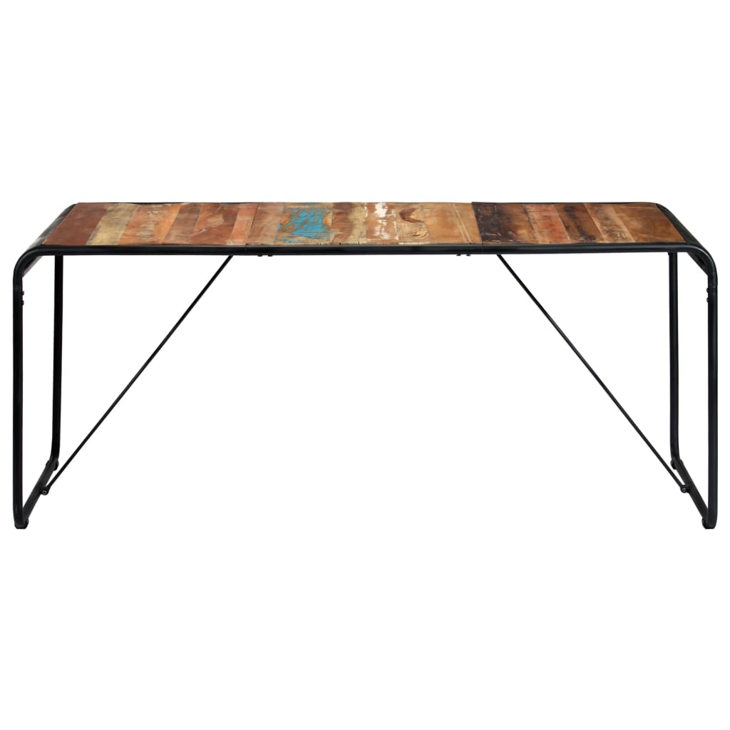 vidaXL Table à manger 180x90x76 cm Bois de récupération massif