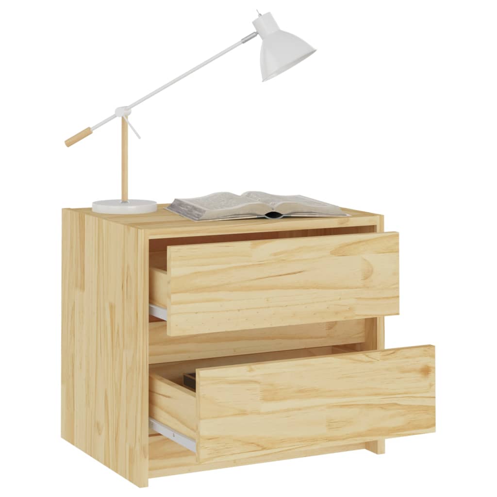 vidaXL Table de chevet 40x30,5x35,5 cm bois de pin solide