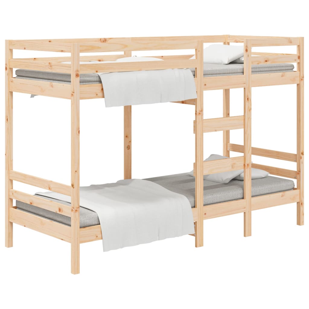 vidaXL Lit superposé sans matelas 90x200 cm bois de pin massif