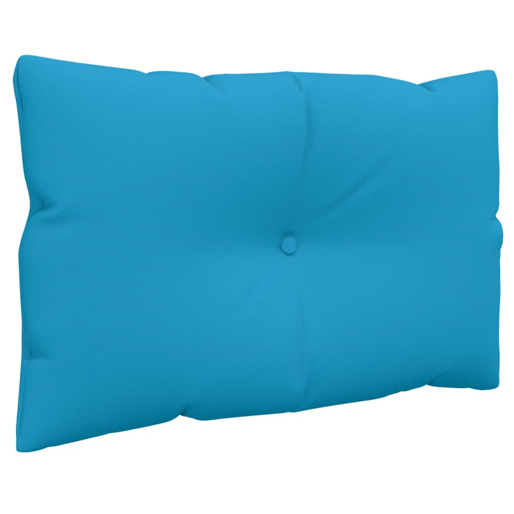 vidaXL Coussins de palette lot de 2 bleu tissu