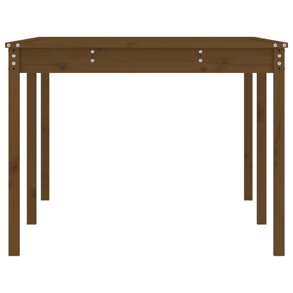 vidaXL Table de jardin marron miel 203,5x100x76 cm bois massif de pin