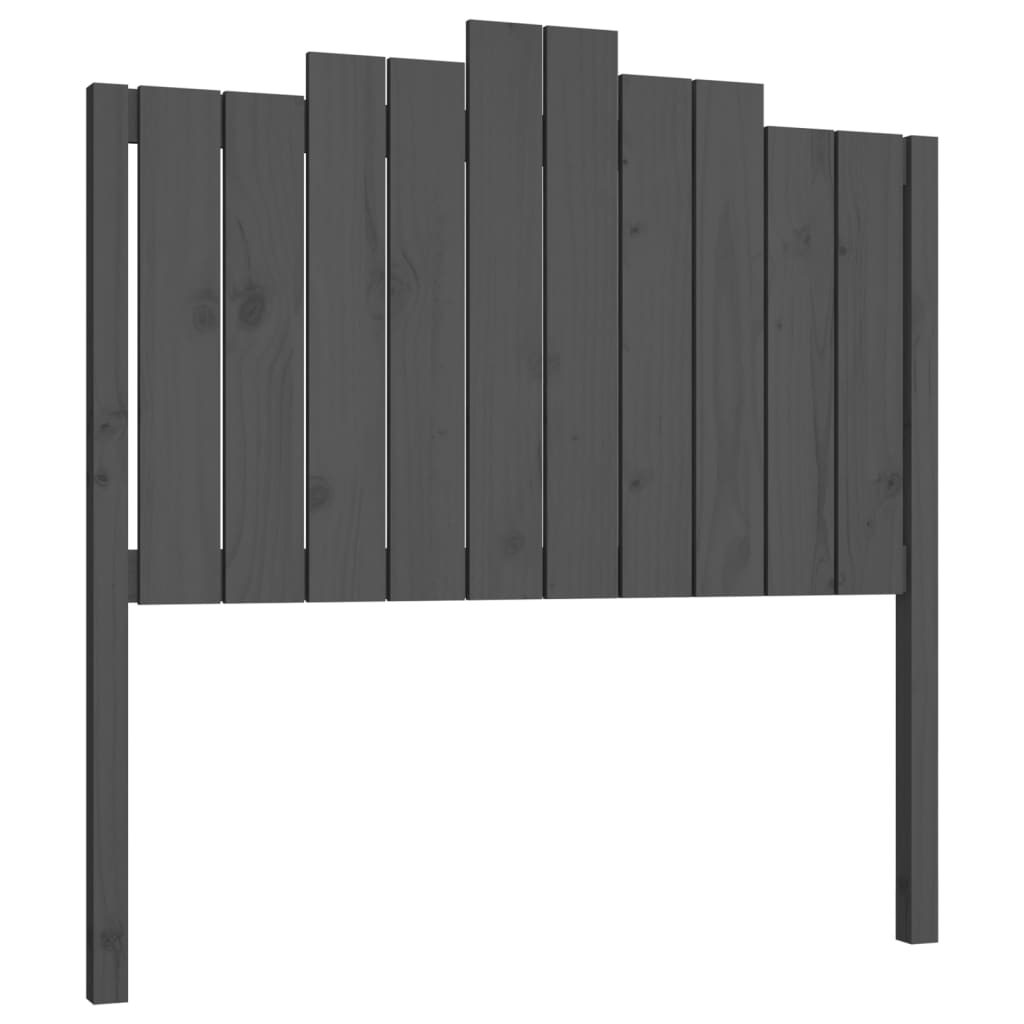 vidaXL Tête de lit Gris 106x4x110 cm Bois massif de pin