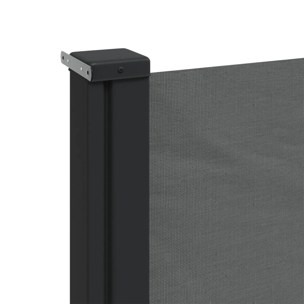 vidaXL Auvent latéral rétractable anthracite 100x500 cm