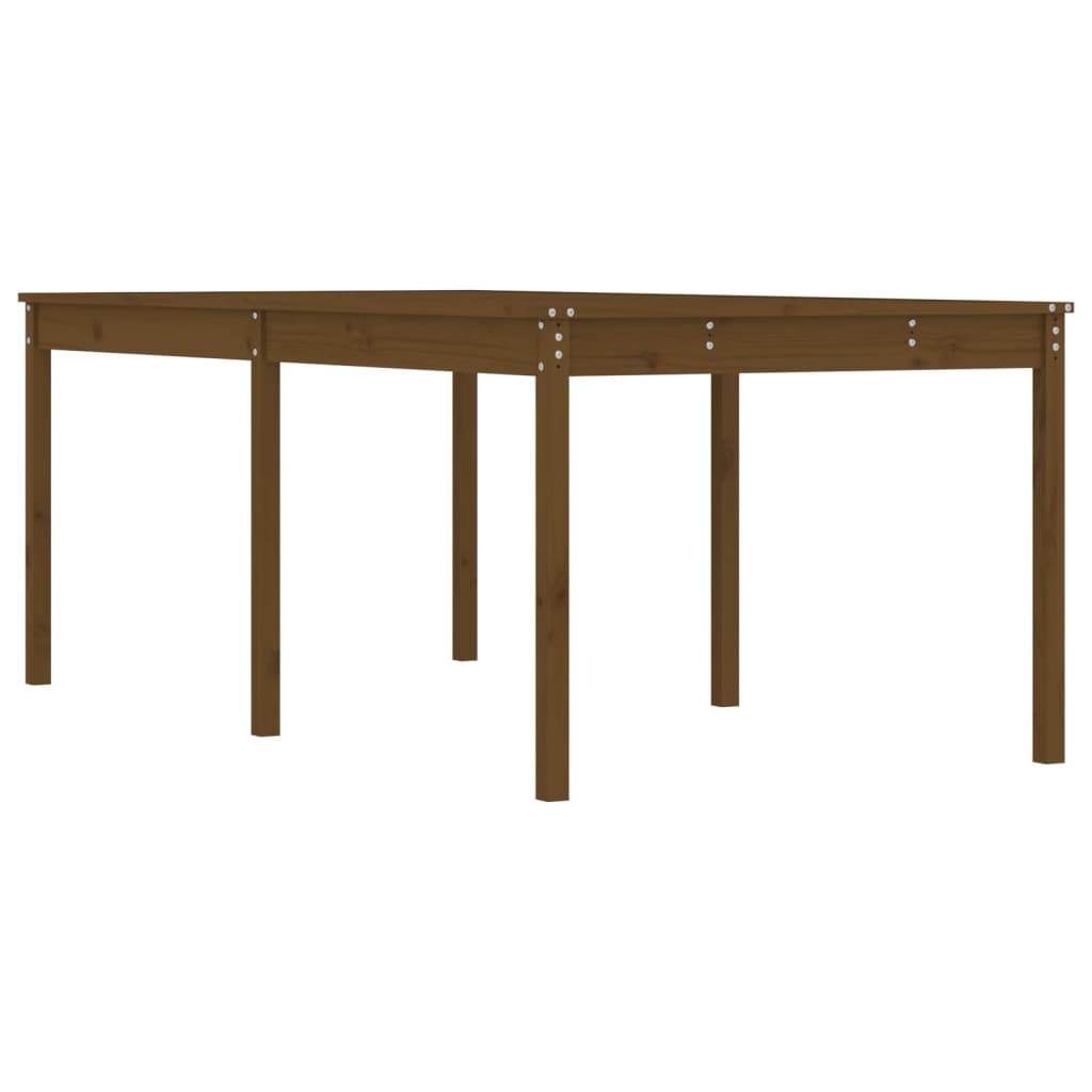 vidaXL Table de jardin marron miel 203,5x100x76 cm bois massif de pin