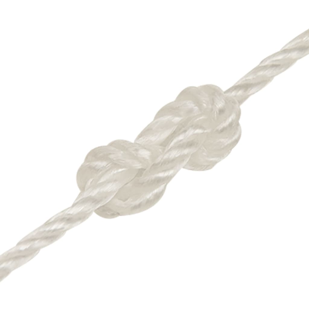 vidaXL Corde de travail Blanc 6 mm 25 m polypropylène