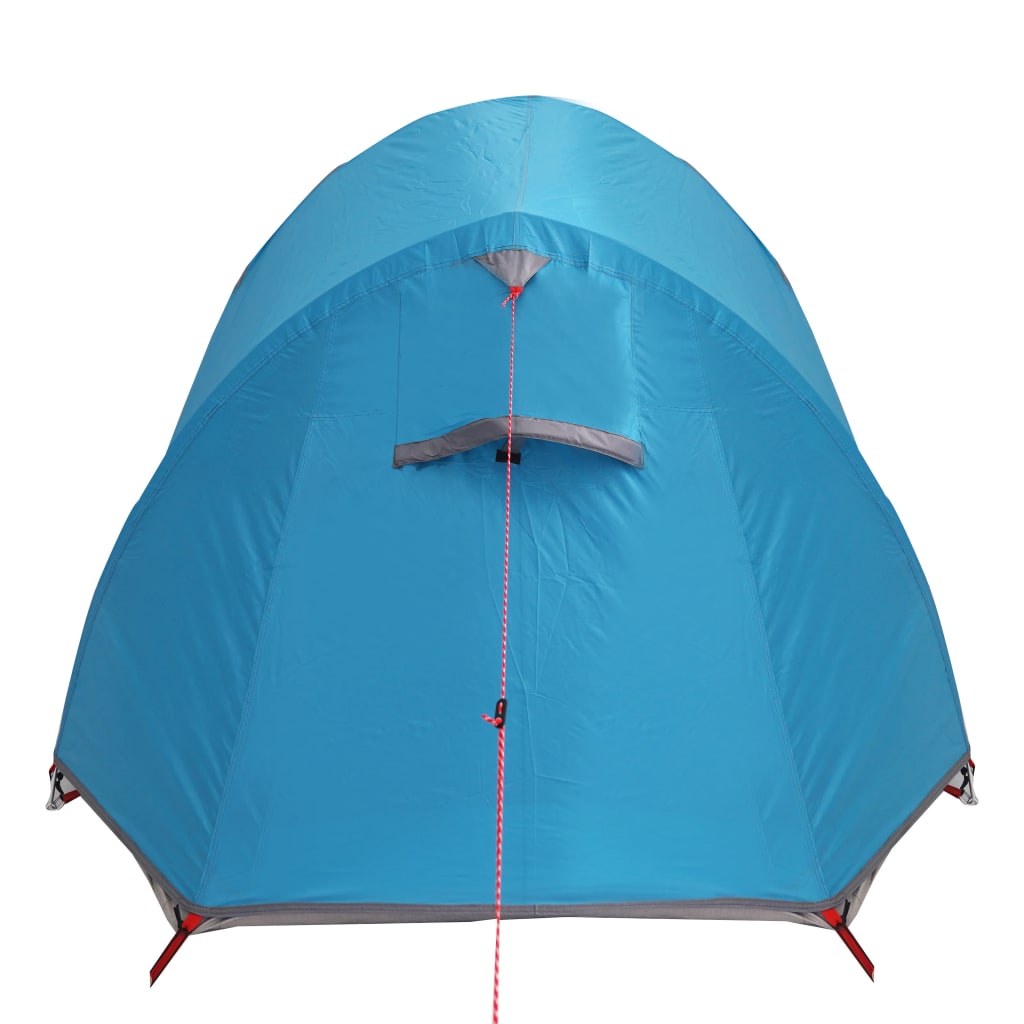 vidaXL Tente de camping tunnel 3 personnes bleu imperméable