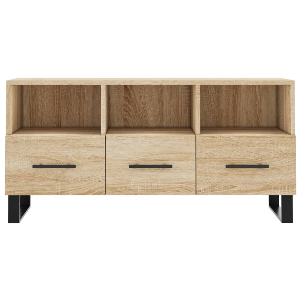 vidaXL Meuble TV chêne sonoma 102x36x50 cm bois d'ingénierie