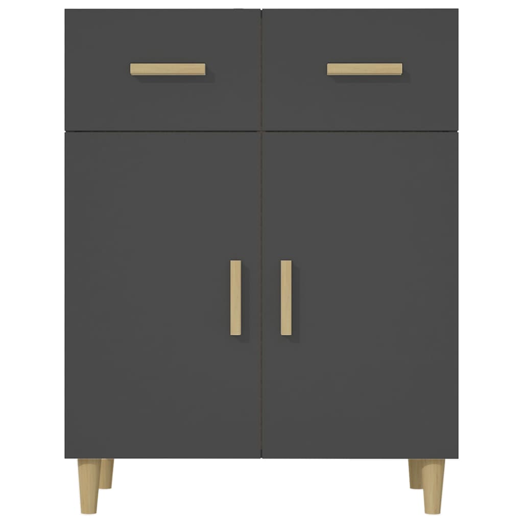 vidaXL Buffet Noir 69,5x34x89 cm Bois d'ingénierie