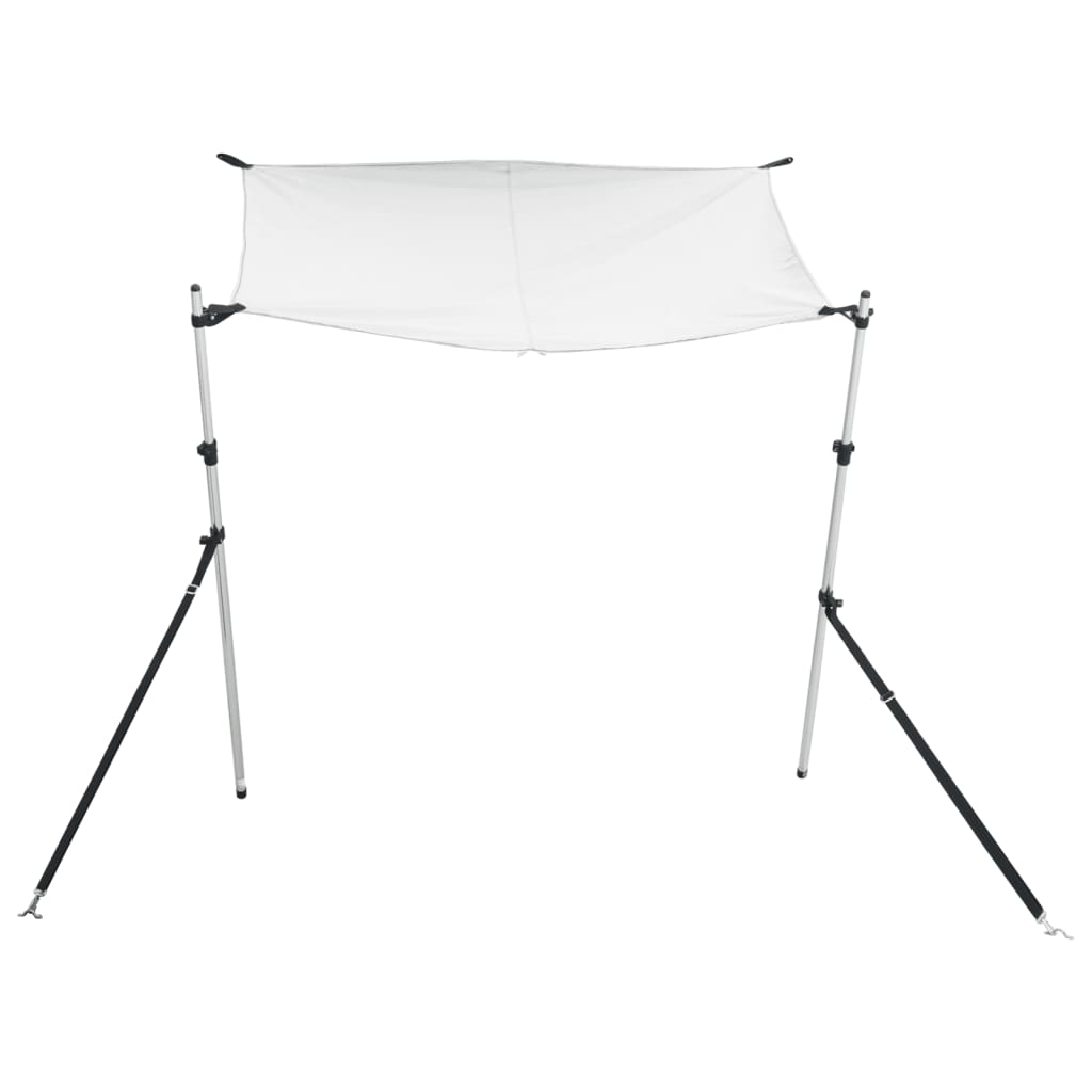 vidaXL Extension d'ombrage T-Top blanc 170x170x(115-183) cm