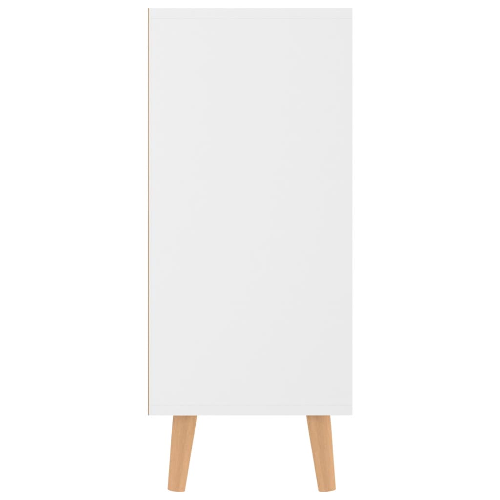 vidaXL Buffet blanc brillant 90x30x72 cm bois d'ingénierie