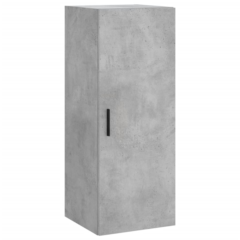 vidaXL Armoire murale gris béton 34,5x34x90 cm