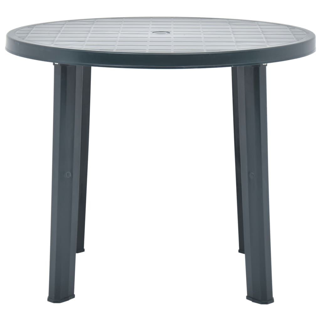 vidaXL Table de jardin Vert 89 cm Plastique