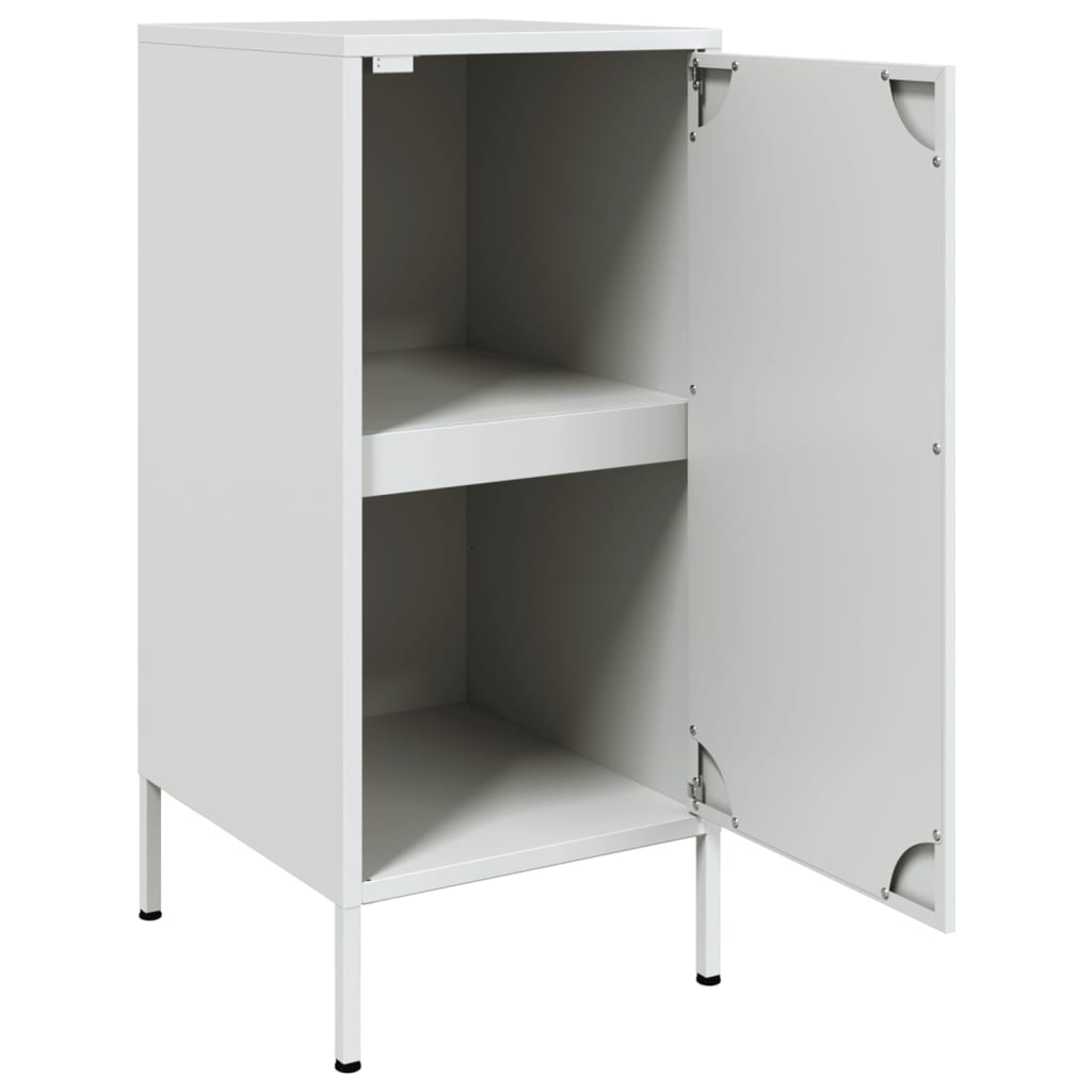 vidaXL Buffet blanc 36x39x79 cm acier