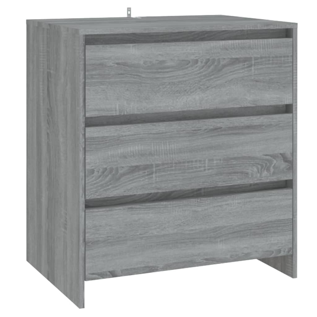 vidaXL Buffets 2 pcs Sonoma gris Bois d'ingénierie