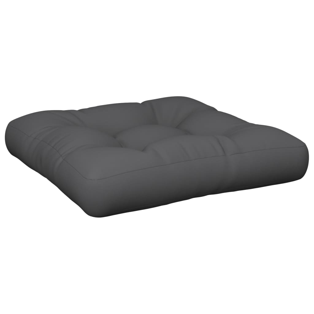 vidaXL Coussin de palette anthracite 58x58x10 cm tissu