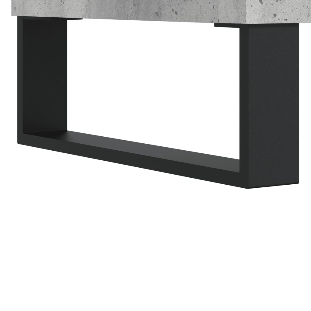 vidaXL Buffet gris béton 69,5x34x90 cm bois d'ingénierie