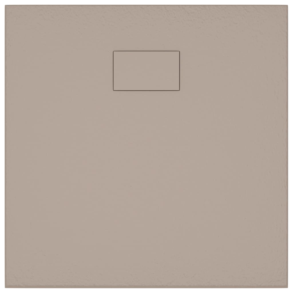 vidaXL Receveur de douche SMC Marron 80x80 cm