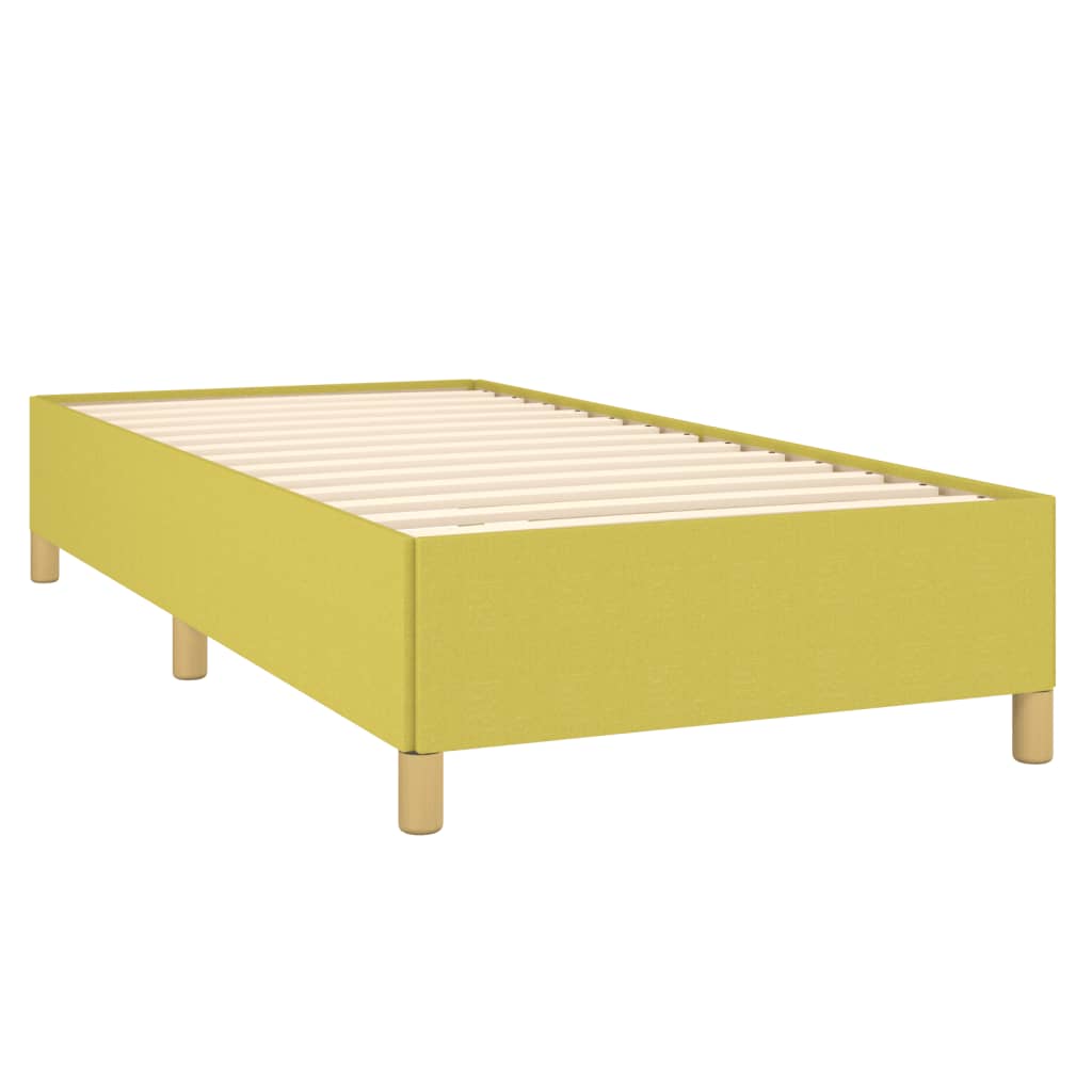 vidaXL Cadre de lit sans matelas vert 90x200 cm tissu