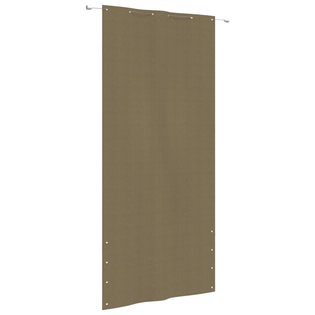 vidaXL Écran de balcon Taupe 120x240 cm Tissu Oxford