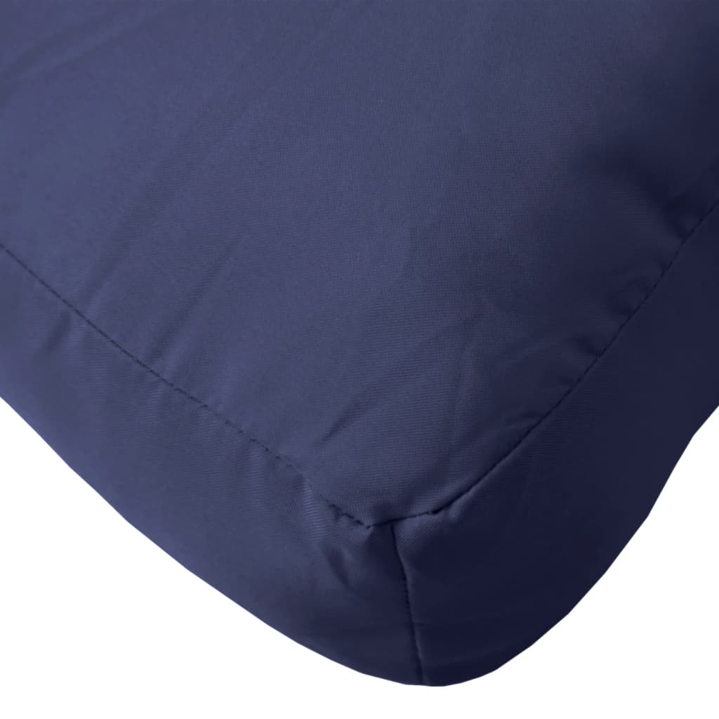 vidaXL Coussin de palette bleu marine 60x60x12 cm tissu