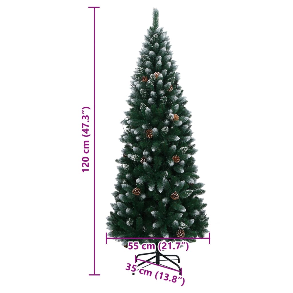 vidaXL Sapin de Noël artificiel 150 LED 120 cm