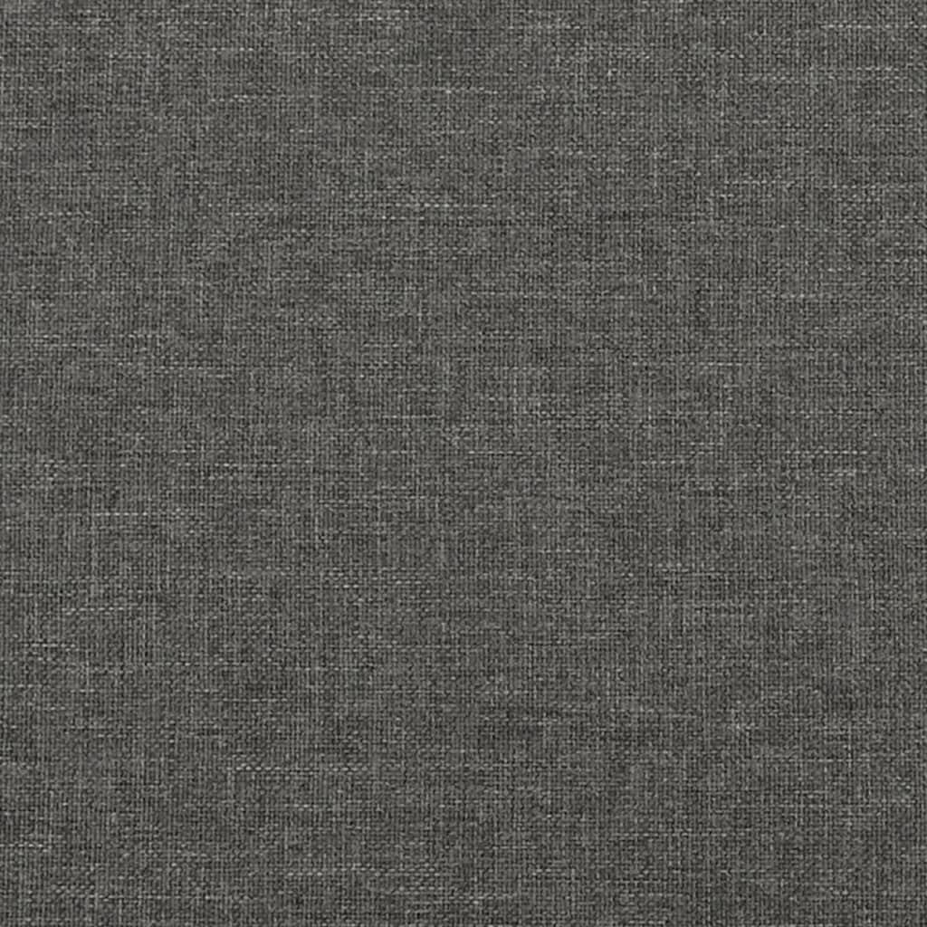 vidaXL Tête de lit Gris foncé 90x5x78/88 cm Tissu