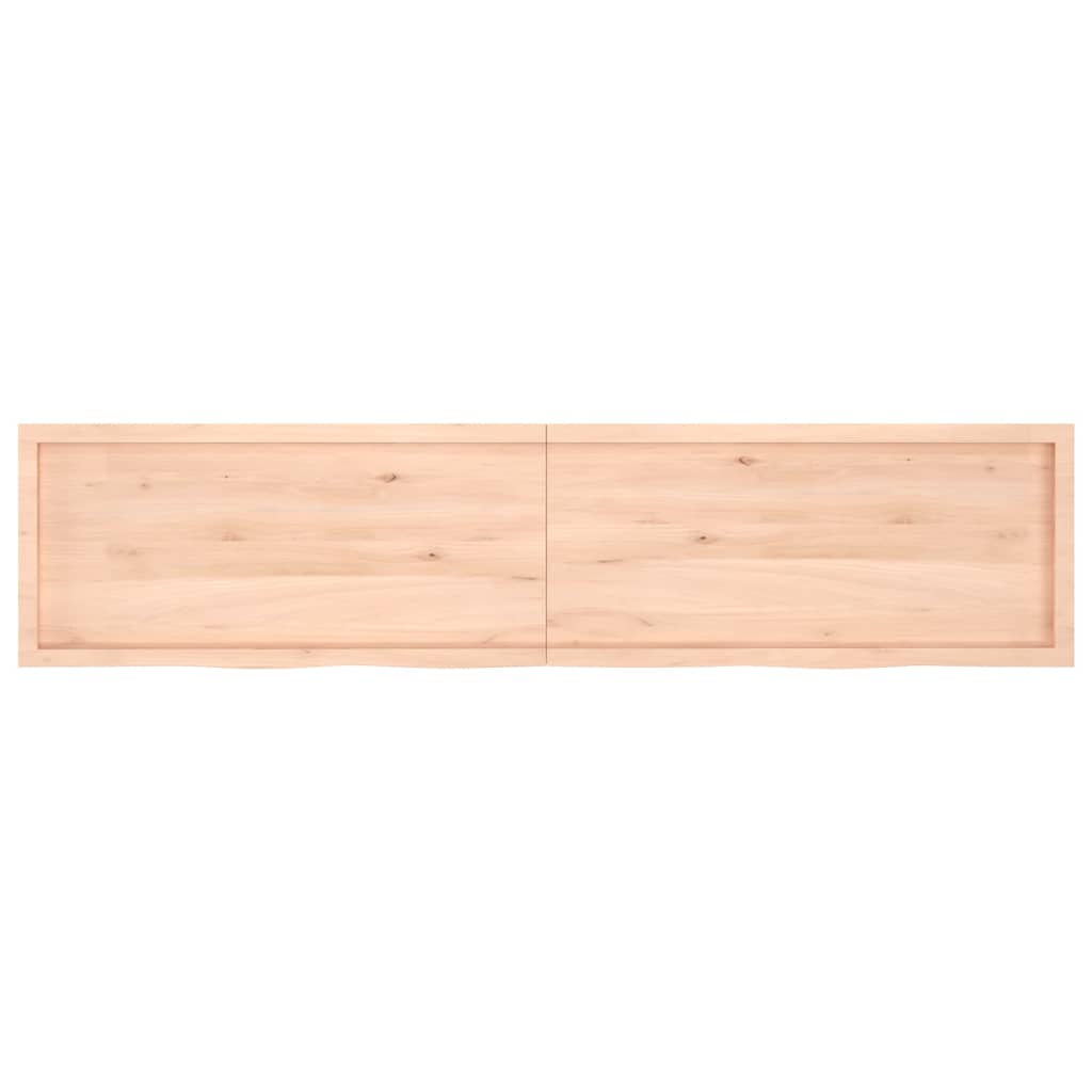 vidaXL Dessus de table 220x50x(2-6) cm bois de chêne massif non traité