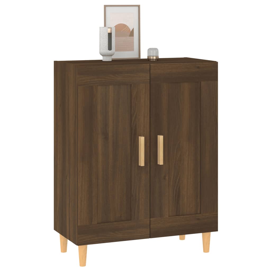 vidaXL Buffet Chêne marron 69,5x34x90 cm Bois d'ingénierie