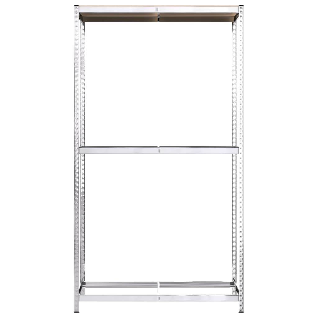 vidaXL Porte-pneus à 2 niveaux 3 pcs Argenté 110x40x180 cm Acier