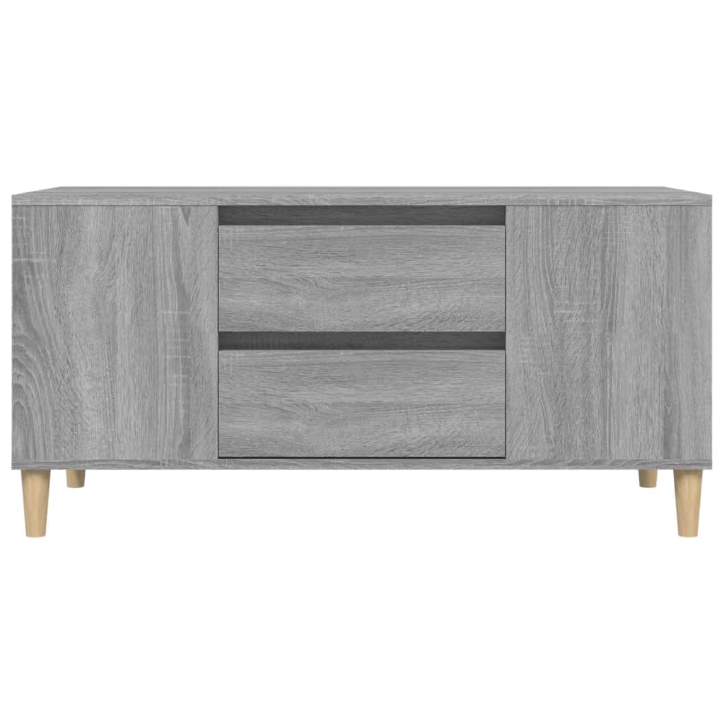 vidaXL Meuble TV Sonoma gris 102x44,5x50 cm Bois d'ingénierie