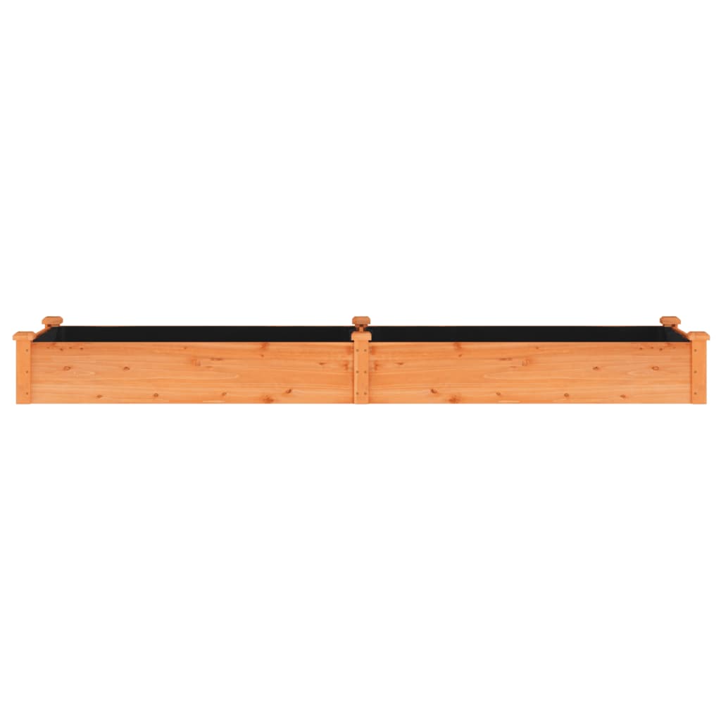 vidaXL Lit surélevé de jardin doublure 240x60x25 cm bois massif sapin