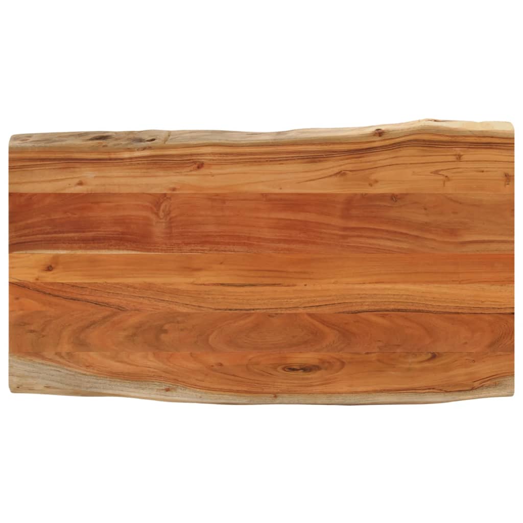 vidaXL Dessus de table 100x60x2,5cm rectangulaire bois massif d'acacia