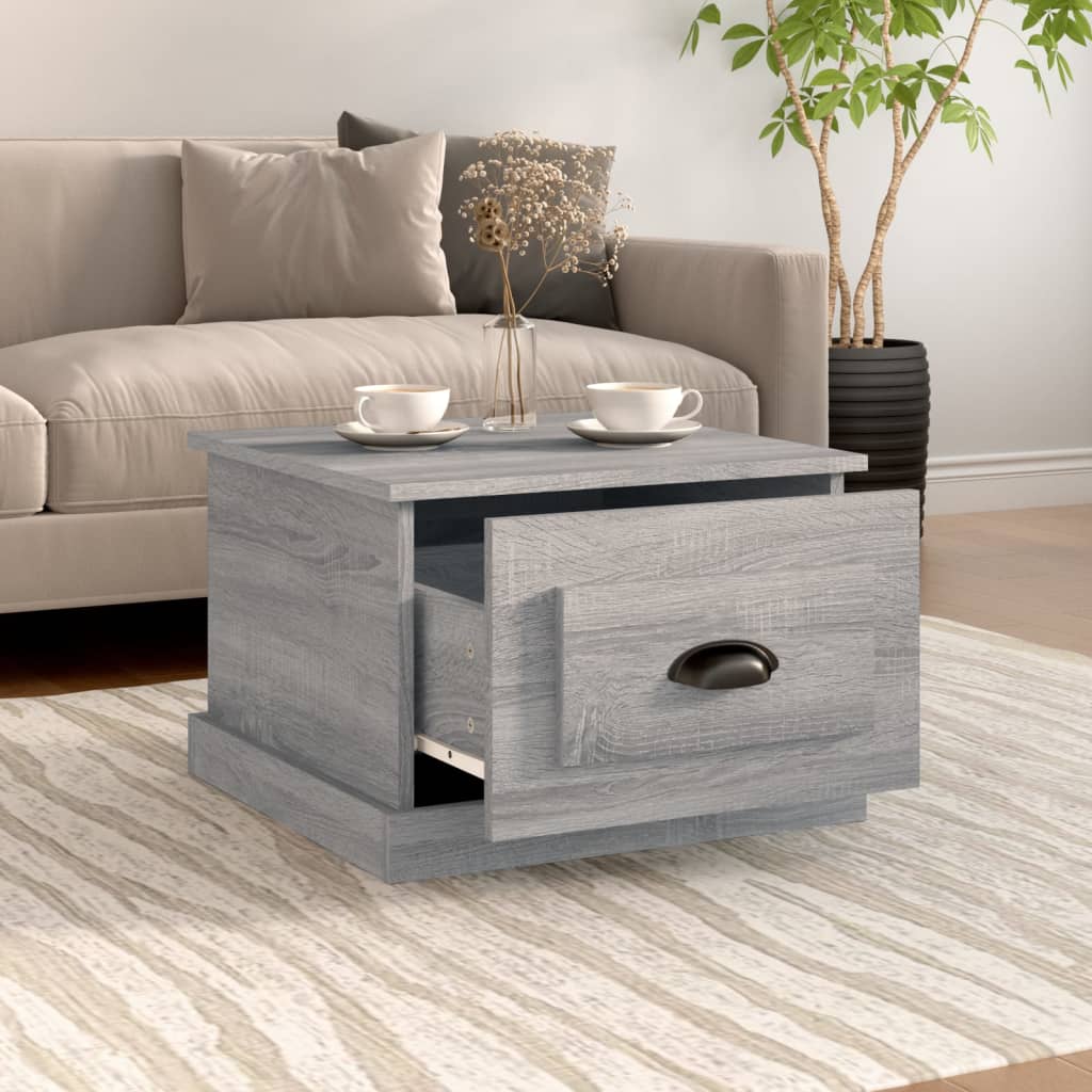 vidaXL Table basse Sonoma gris 50x50x35 cm Bois d'ingénierie